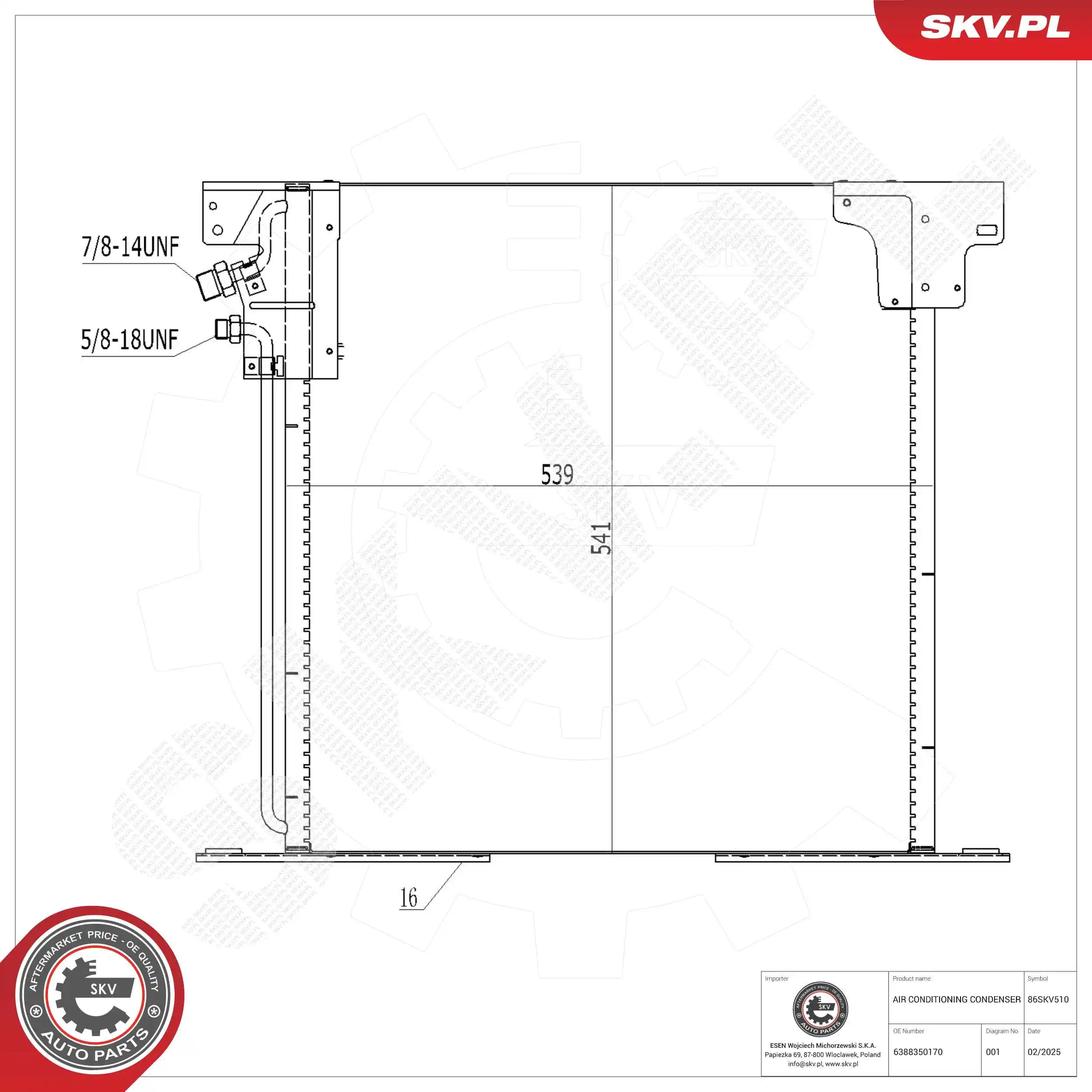 Condenser, air conditioning